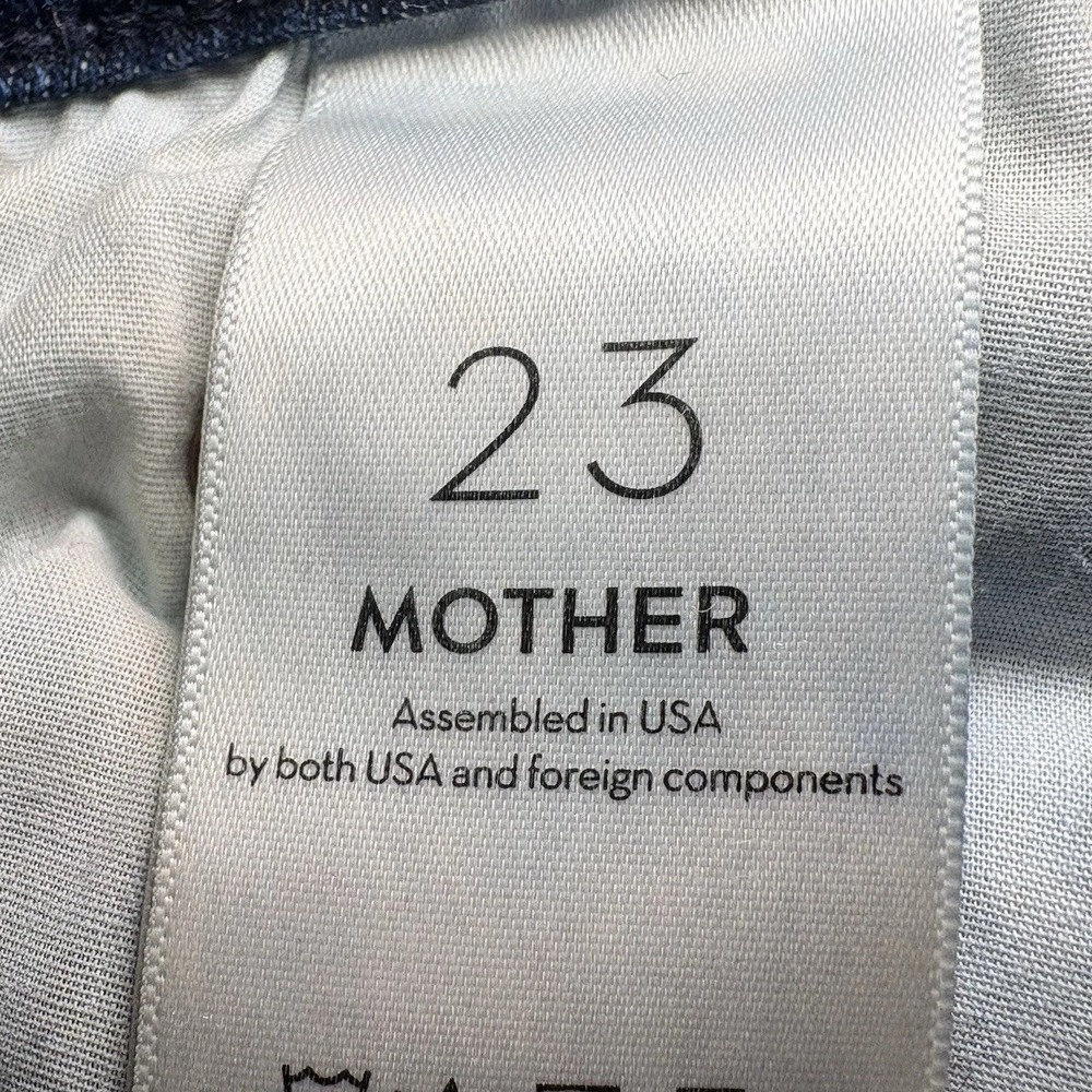 Mother Size 23 The Weekender Fray Mint Condition Flare Jeans Raw Hem High Rise - Picture 2 of 9